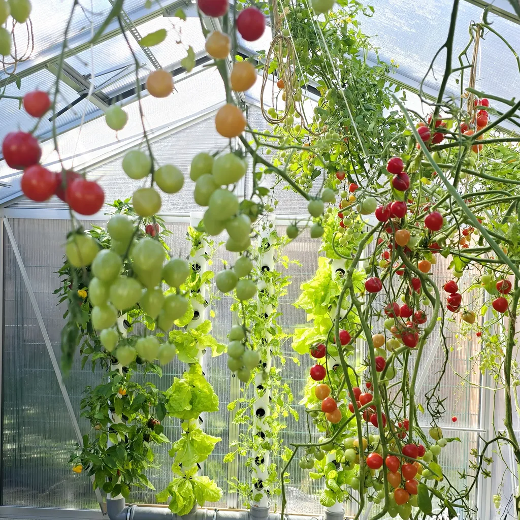 Hydroponik System auf dem Tisch. Frank erkl&auml;rt Gem&uuml;seanbau ohne Erde f&uuml;r Anf&auml;nger